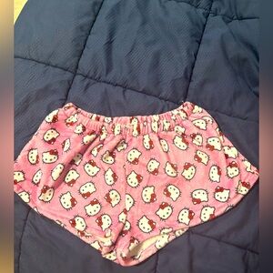 NWOT women’s Hello Kitty Pink fluffy Lounge Shorts